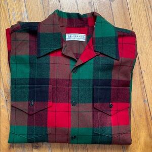 Custom D.L. Cerney New York Plaid Wool Mens Shirt